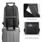 15.6 Inch Laptop Backpack, Hard Shell Front, Black or Gray Finish