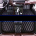 Car & SUV Floor Mats, Vegan Leather with Memory Foam Cushioning