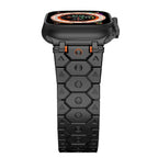 Vantira FusionX Titanium Apple Watch Band, Hexagonal Link Design