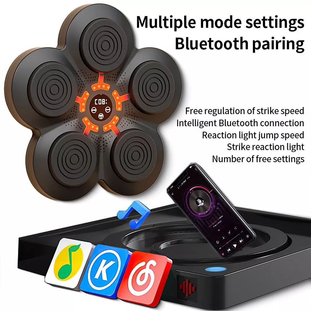 Macchina per boxe Bluetooth con musica e rilevamento intelligente per palestre domestiche | Fioriscas