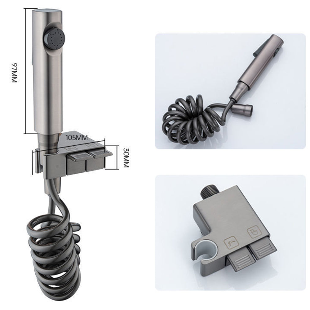 AquaKey Piano-Control Bidet Sprayer, Copper Body, Wall-Mounted