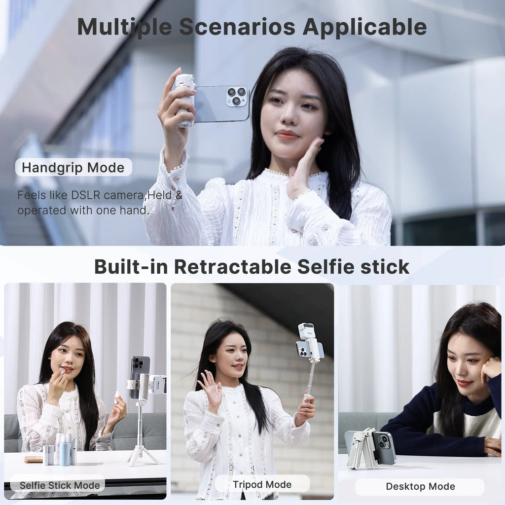 4-teiliges Selfie-Stick-Stativ mit Bluetooth für Reisende | Fioriscas