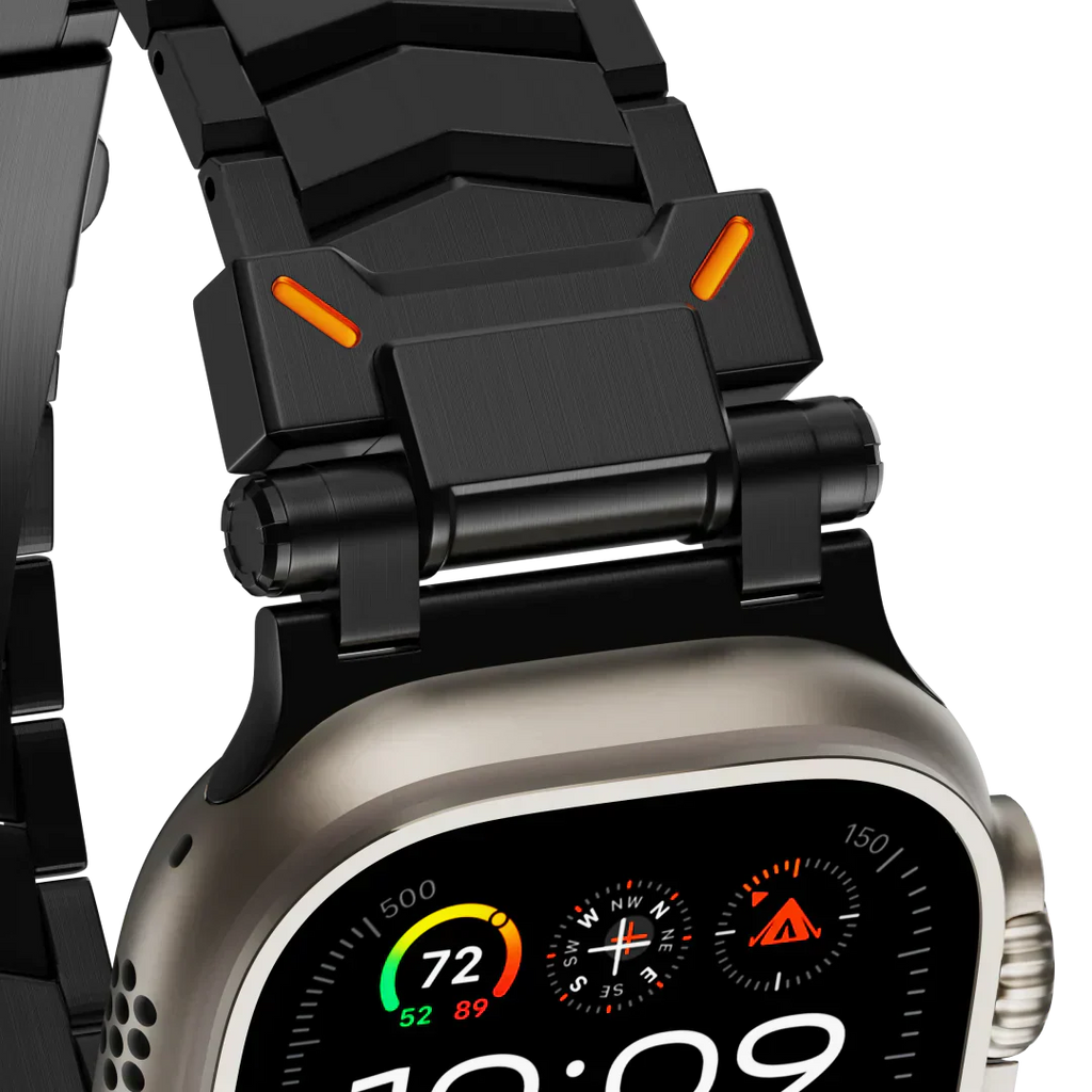 Elestra V01 titanový řemínek na hodinky pro Apple Watch, design ve tvaru V