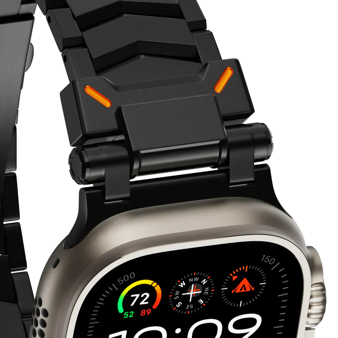 Elestra V01 titanový řemínek na hodinky pro Apple Watch, design ve tvaru V
