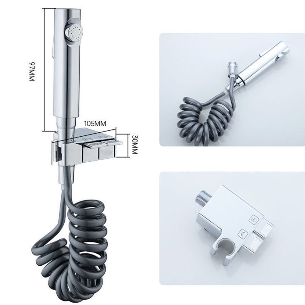 AquaKey Piano-Control Bidet Sprayer, Copper Body, Wall-Mounted