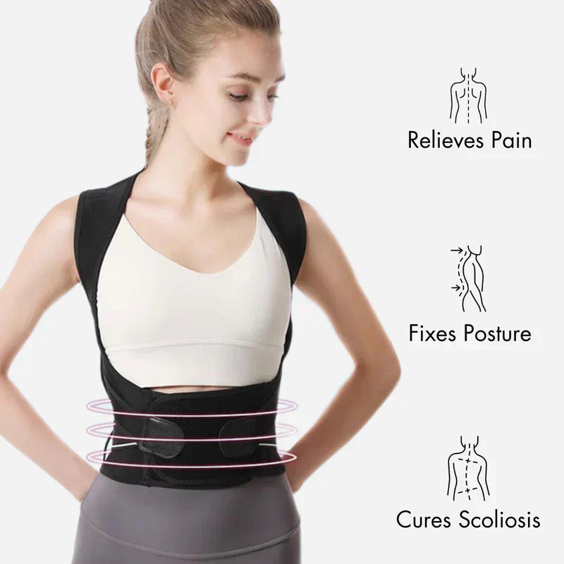 Ascenta Posture Support Back Wrap With Adjustable Shoulder Straps