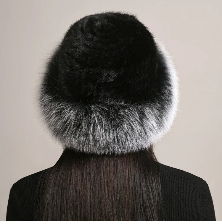Vellara Genuine Mink Fur Hat, Insulated For Winter Warmth