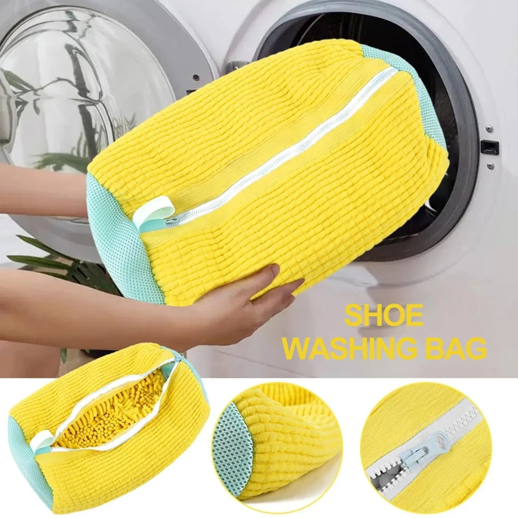 Lot de 2 sacs de lavage pour chaussures, pour protéger le linge à la maison | Fioriscas