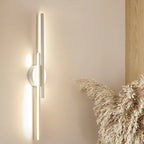 Fjordra Disc and Linear LED Wall Sconce, Black or White