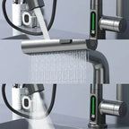 Pull-Out Kitchen Faucet, Aqualine FluxPull 60cm Hose & 360° Swivel
