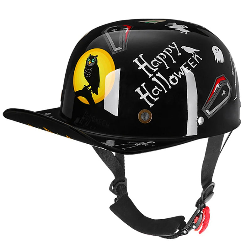 StrataCap motorcykelhjelm i baseballcap-stil, DOT-certificeret til pendling