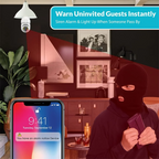 كاميرا WiFi خارجية داخل مصباح كهربائي مع اكتشاف الحركة | فيوريسكاس