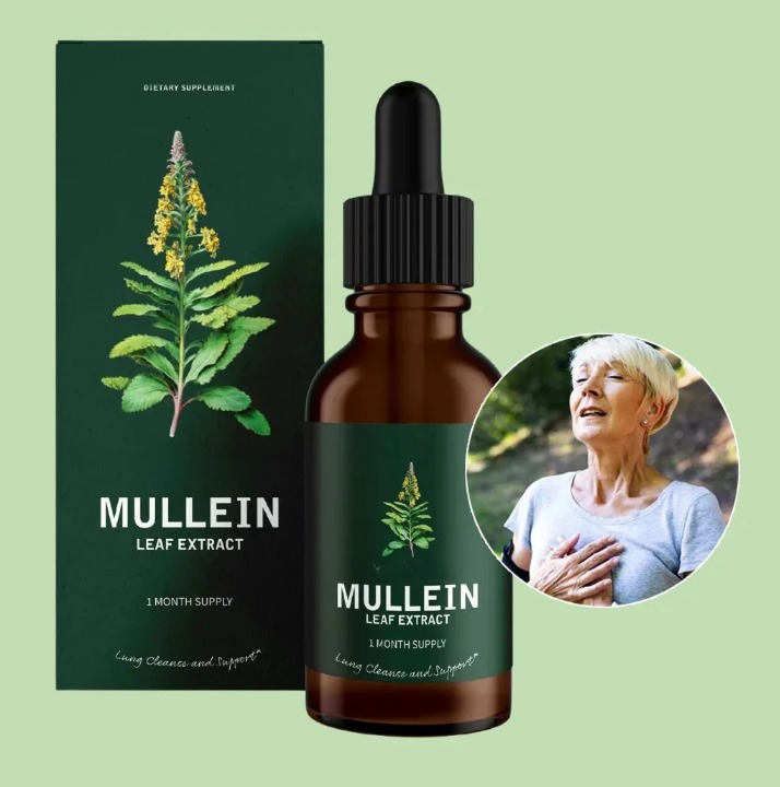 Mullein Chlorophyll Lung Support Drops, Daily Respiratory Formula
