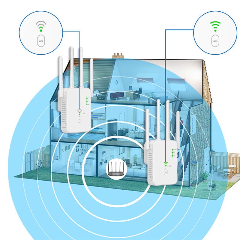 WiFi-Booster Pro für höhere Geschwindigkeiten mit weniger Signalverlust zu Hause | Fioriscas