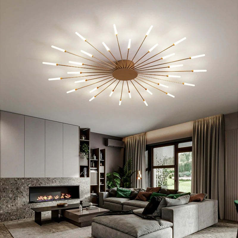 Asterra Albina Metal- og akryl-loftlampe til planmontering, 12 W til 42 W LED