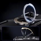 Avelon Magnetische Bumper-Hülle für iPhone, 360° Ringständer, Luftkissen-Ecken