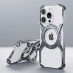 Avelon Magnetische Bumper-Hülle für iPhone, 360° Ringständer, Luftkissen-Ecken