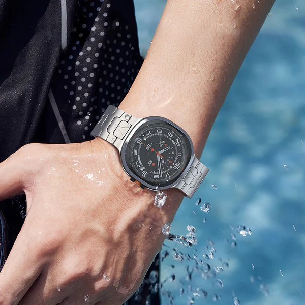 Titanen horlogeband voor Samsung Watch 7 Ultra, Averon vouwsluiting