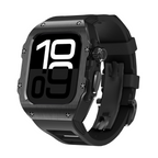 Sæt med galvaniseret urkasse og fluorelastomerrem til Apple Watch Ultra 49 mm
