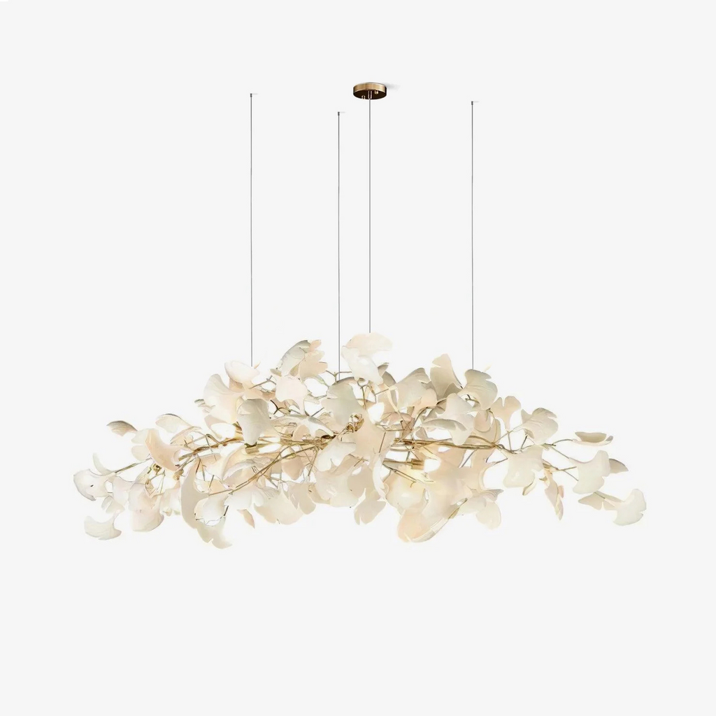 Arux Ginkgo lysekrone art deco bøjet nedad | Fioriscas