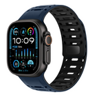 Sportarmband i silikon för Apple Watch, justerbart magnetlås