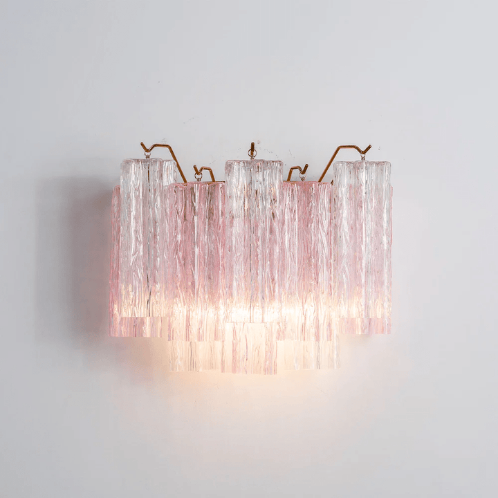 Aurora wandlamp Tronchi glazen buis gelaagd amber modern | Fioriscas