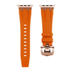 Novara Silicone Apple Watch Band With Titanium Adapter & Butterfly Clasp