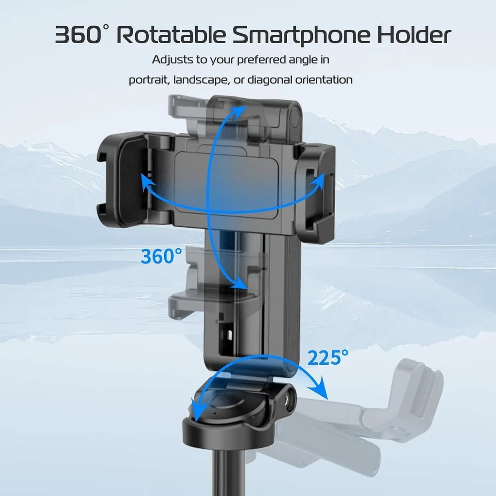 4-teiliges Selfie-Stick-Stativ mit Bluetooth für Reisende | Fioriscas