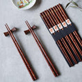 Kultaiset Sakura-puiset syömäpuikot, Miyabi, viiden parin setti