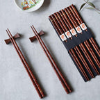 Kultaiset Sakura-puiset syömäpuikot, Miyabi, viiden parin setti