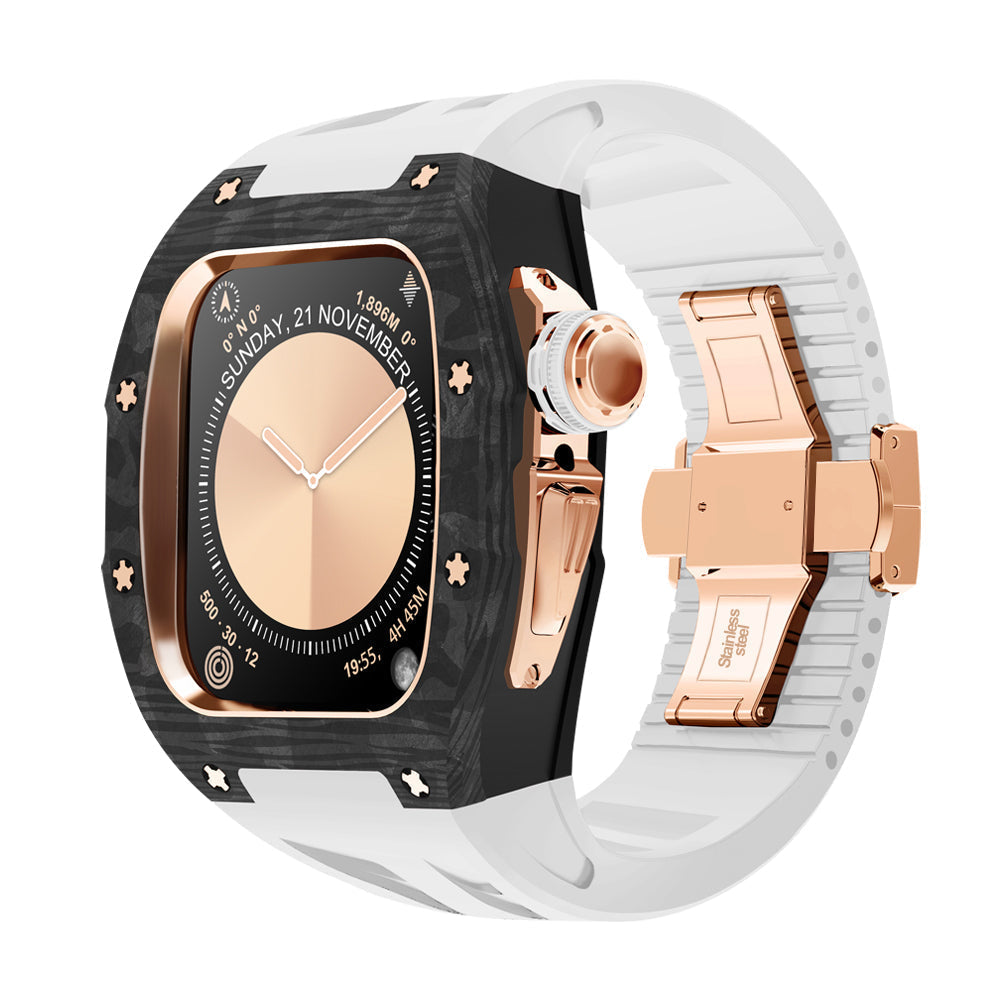 Carbon Fiber Titanium Retrofit Case, NovaCarb S10 Apple Watch Kit