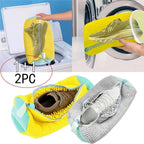 Lot de 2 sacs de lavage pour chaussures, pour protéger le linge à la maison | Fioriscas