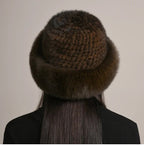 Vellara Genuine Mink Fur Hat, Insulated For Winter Warmth