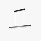 Nexis Linear-Frame LED Pendant Light, Black & Brown Finish