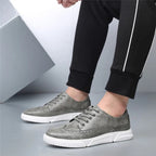 Leather Brogue Sneakers with Rubber Sole