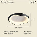 Remote-Controlled Ceiling Or Wall Light, Virelli 3-Tone LED Fixture