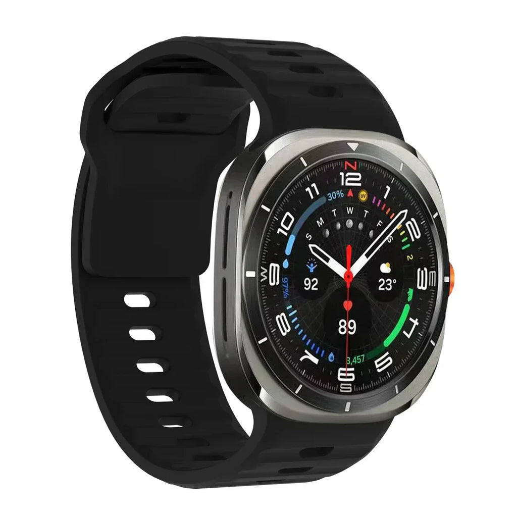 Galaxy Watch Ultra silikonearmbånd, Kirrea slank pasform med neglespænde rem