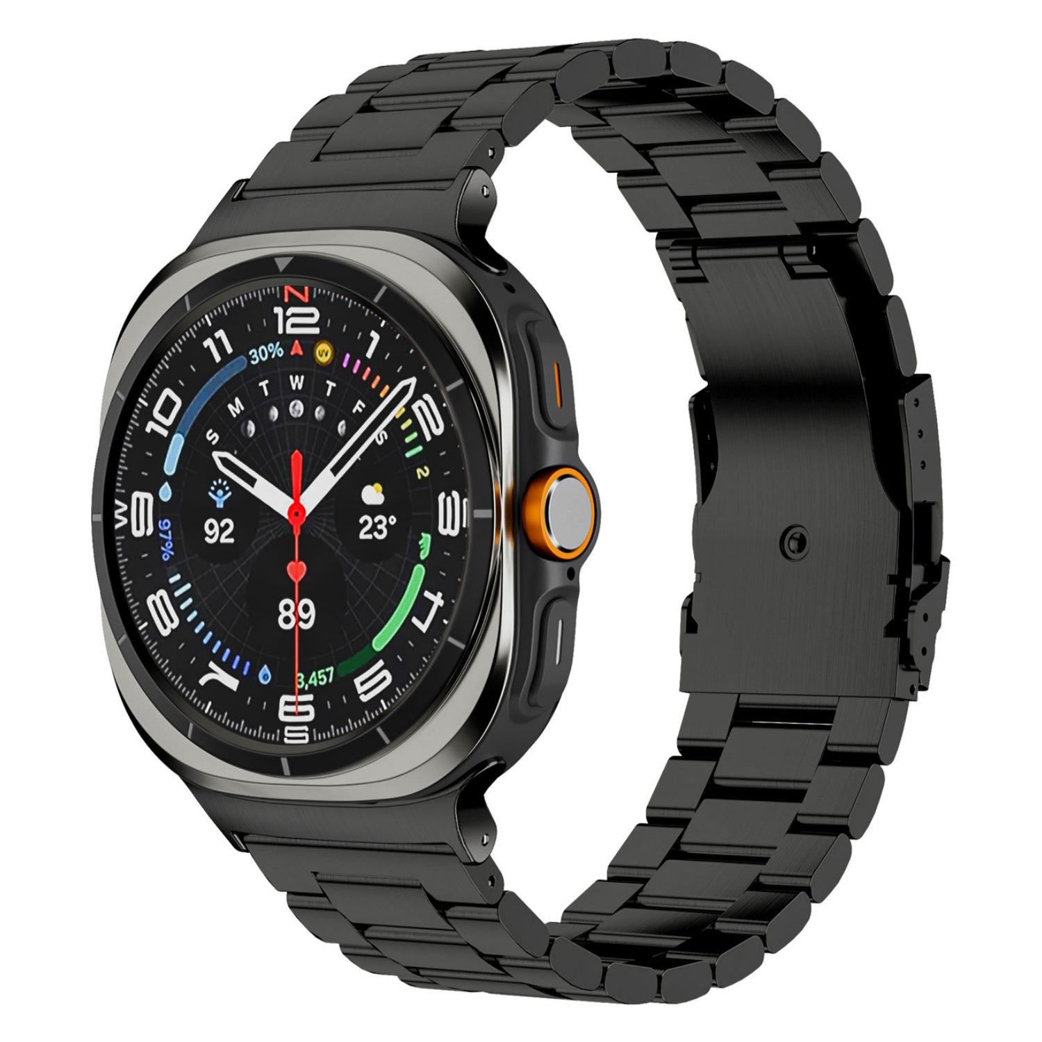 Aurex Titanium Watch Band for Samsung Galaxy Watch Ultra, Folding Buckle