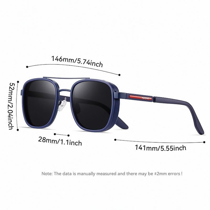 Vintage Polarized Sunglasses with Lightweight UV-Protective Frame