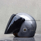 BKS65 Vintage Rider Visor With Anti Fog UV Proof Polycarbonate | Fioriscas