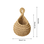 Hängekorb, handgewebte Jute, rustikales Boho-Wohndekor