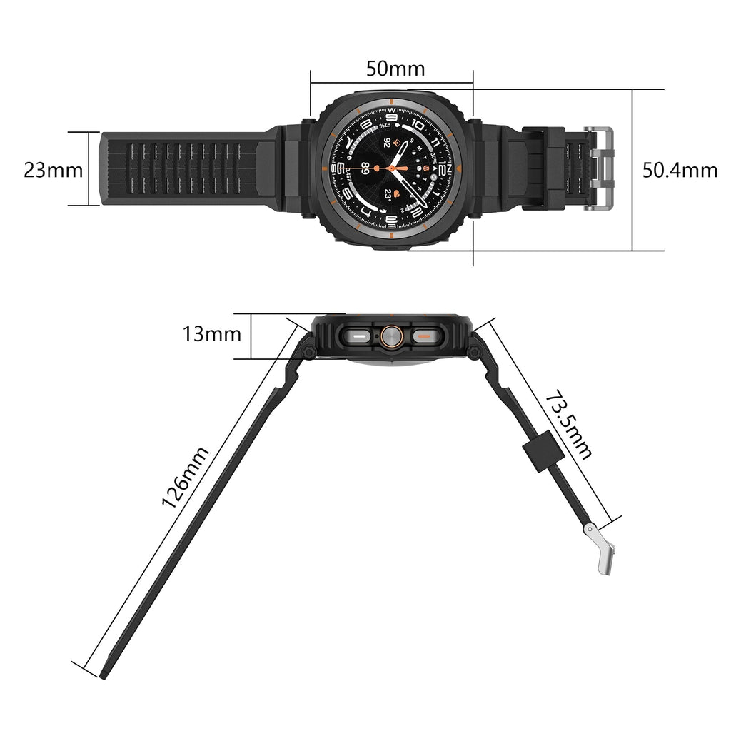 Védőtok és TPU szíj a Samsung Galaxy Watch Ultra 47 mm-hez