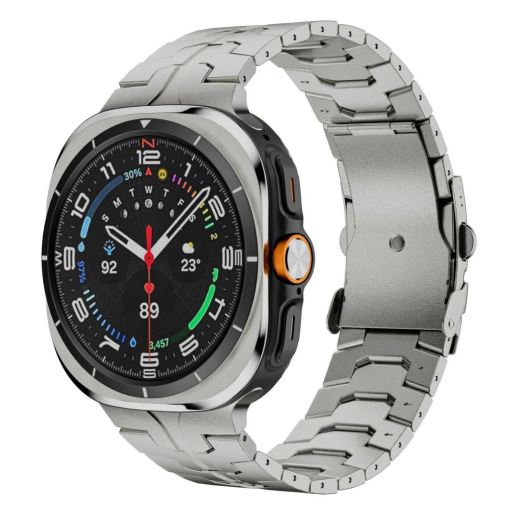 Titanen horlogeband voor Samsung Watch 7 Ultra, Averon vouwsluiting