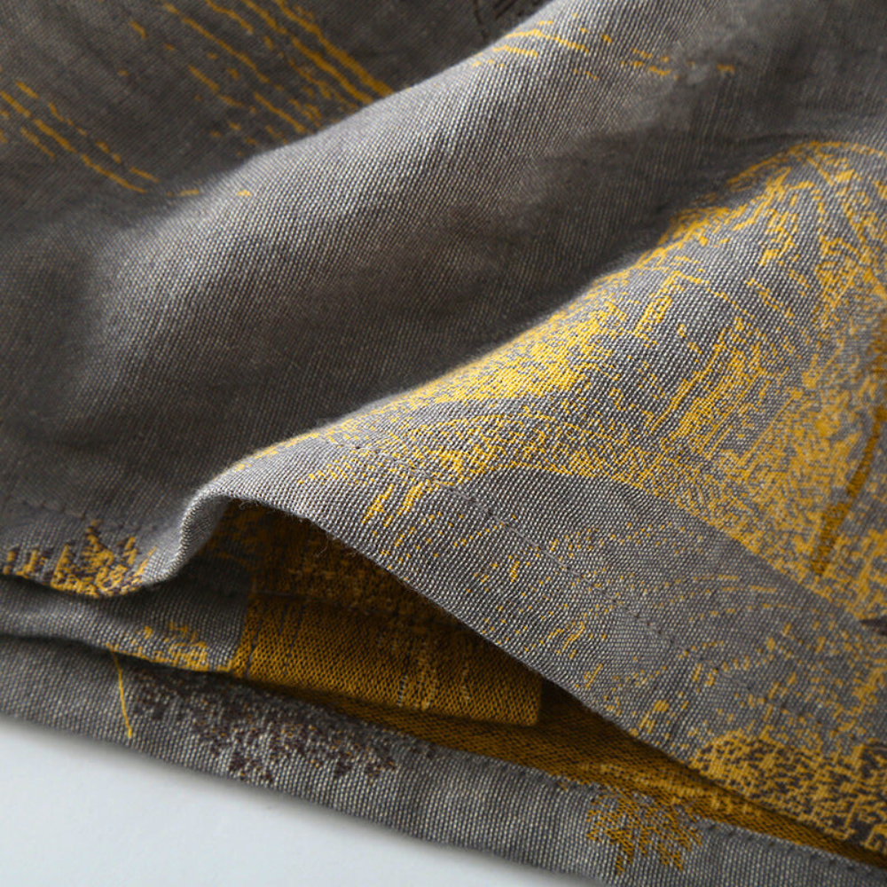 Vestaglia kimono, comfort in puro cotone, stile rétro da donna