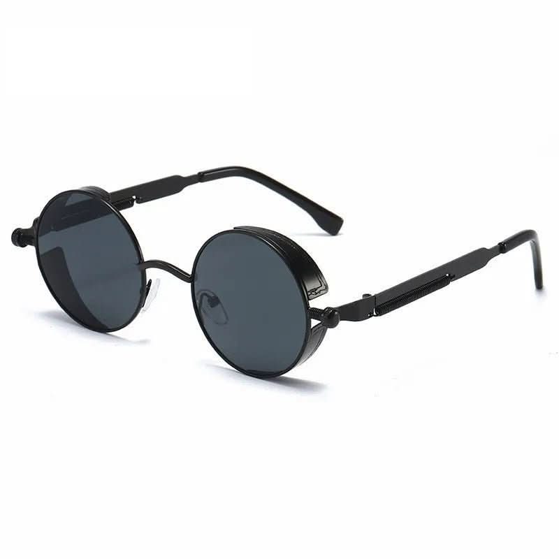 Vintage round sunglasses with UV400 protection & retro design - Fioriscas