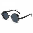 Vintage round sunglasses with UV400 protection & retro design - Fioriscas