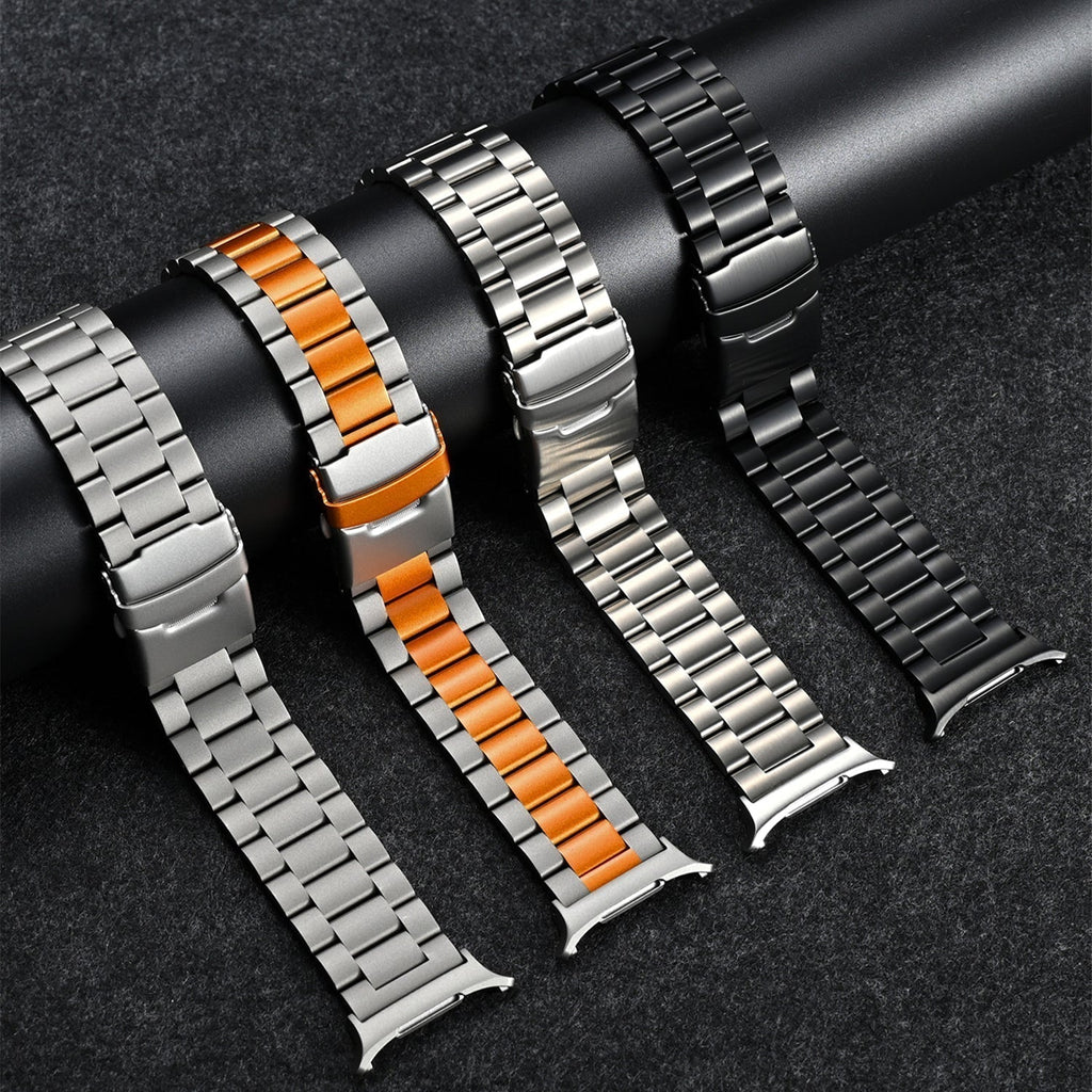 Aurex Titanium Watch Band for Samsung Galaxy Watch Ultra, Folding Buckle