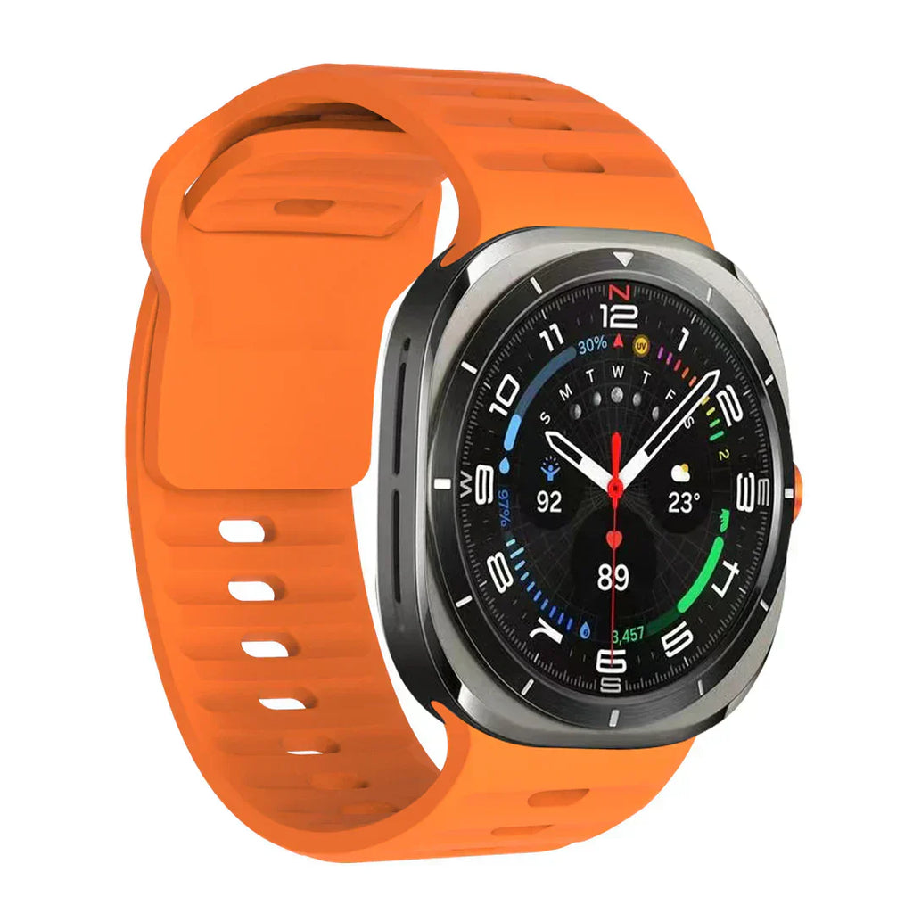 Galaxy Watch Ultra silikonearmbånd, Kirrea slank pasform med neglespænde rem