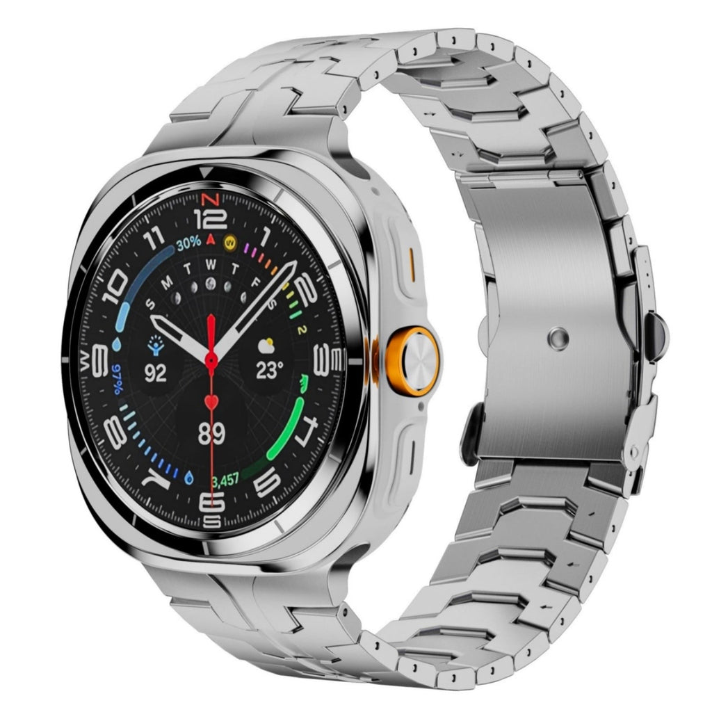 Titanen horlogeband voor Samsung Watch 7 Ultra, Averon vouwsluiting