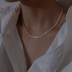 Sterling Silver Necklace Set With Starlight Pendants, Layered Duo, Lyssara
